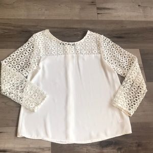 Zara blouse with sleeve detail